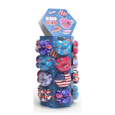 WOM Kisspop USA Towerdisplay