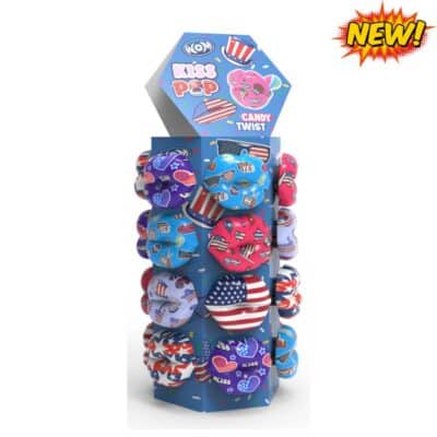 WOM Kisspop USA Towerdisplay