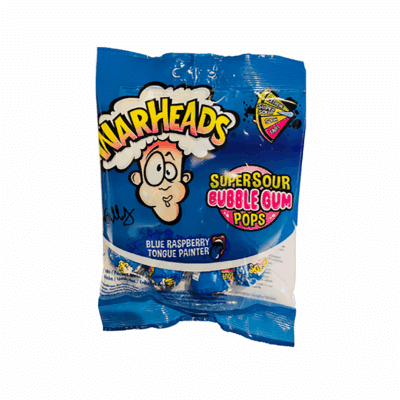 Warheads Super Sour Bubble Gum Bag